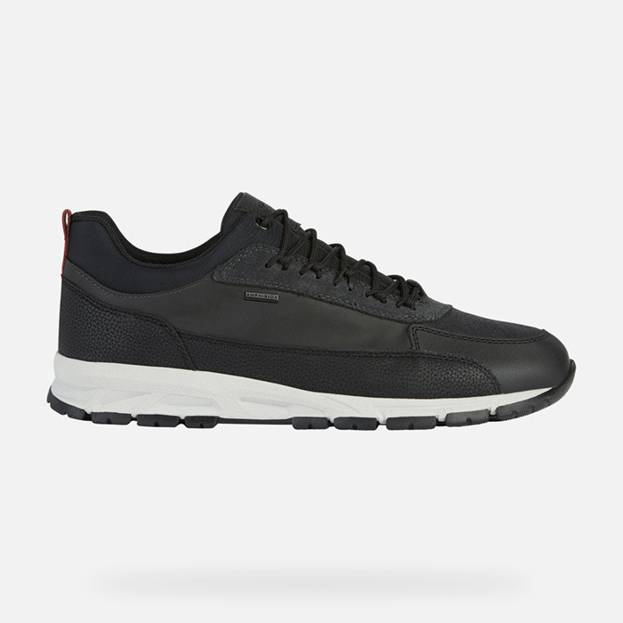 Waterproof shoes DELRAY ABX MAN Black/Anthracite | GEOX