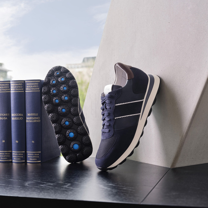 Geox® SPHERICA VSERIES: Men's Navy blue Low Sneakers |
