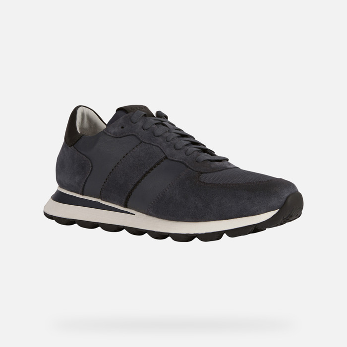 Geox® SPHERICA VSERIES: Men's Dark blue Low Sneakers | Geox®