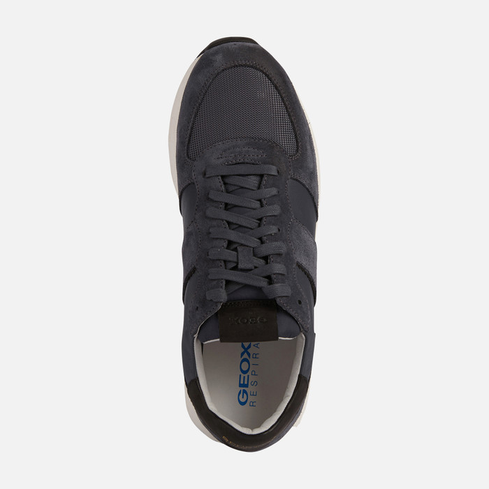 Geox® SPHERICA VSERIES: Men's Dark blue Low Sneakers | Geox®