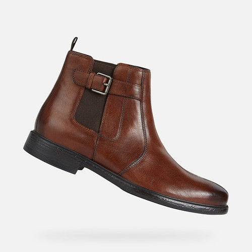 ANKLE BOOTS MAN TERENCE MAN - BROWN COTTO