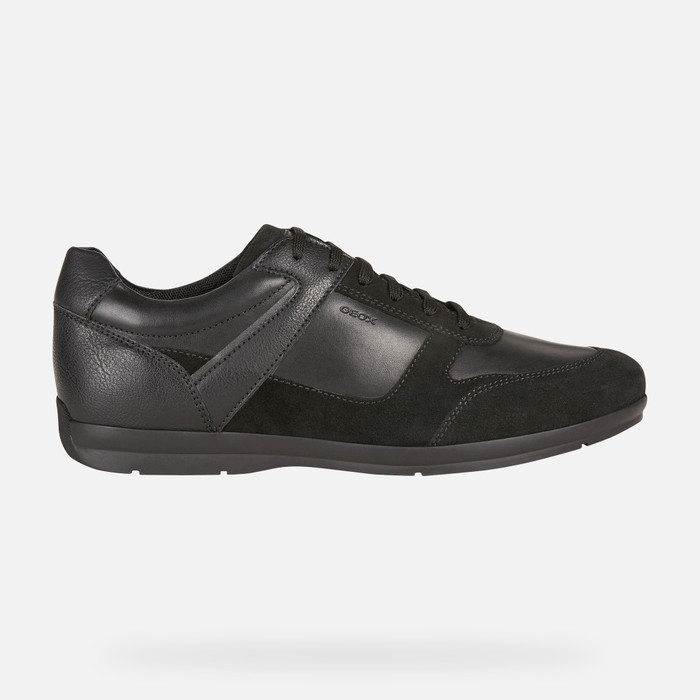 Geox® ADRIEN: Men's Black Leather Shoes | Geox® Online