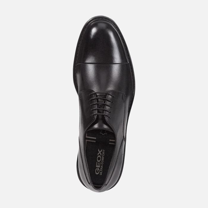 Geox® WALK Leather Shoes black Man | Geox®