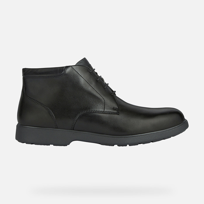 Leather ankle boots SPHERICA EC11 WIDE MAN Black | GEOX