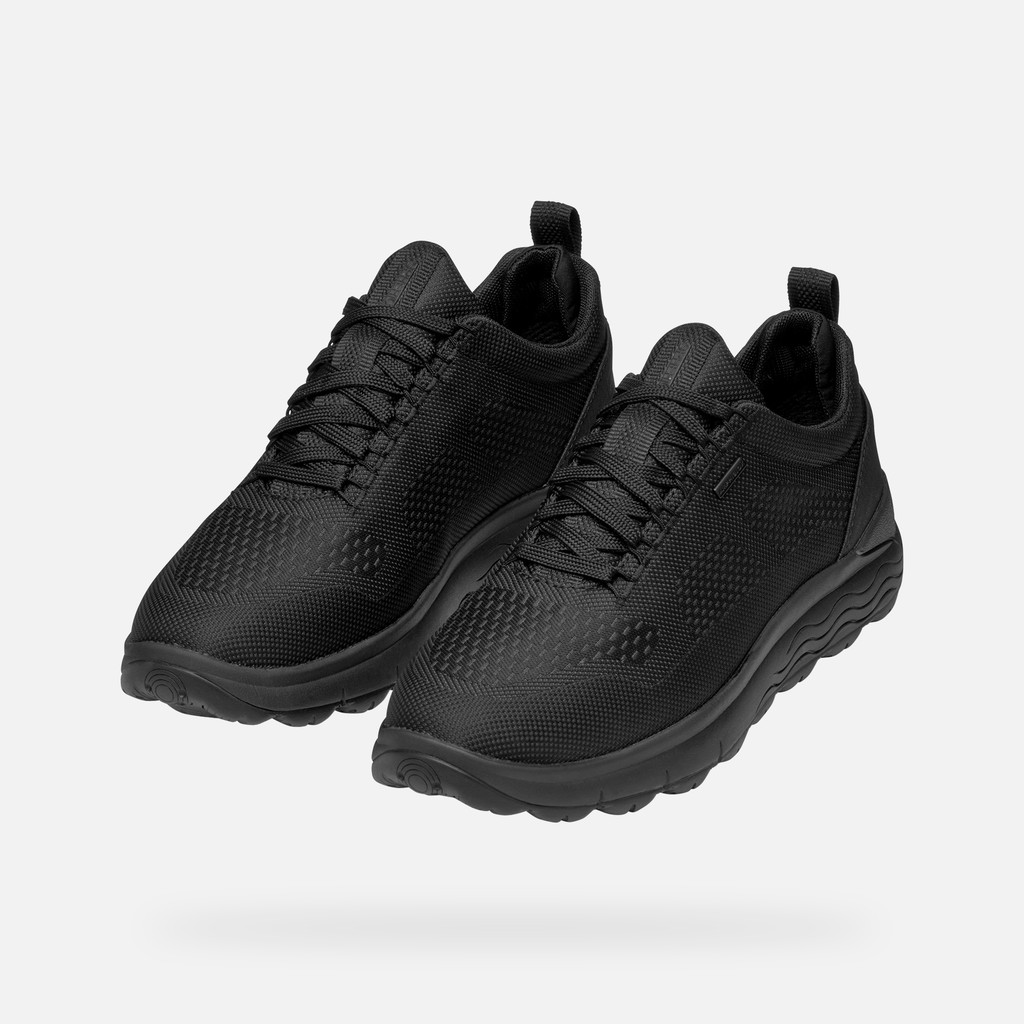 Geox® SPHERICA 4X4 ABX MAN: Black waterproof trainers | Geox ®