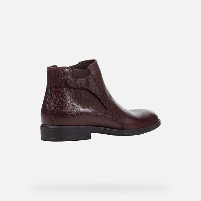 JAYLON: Men's Dark Leather Ankle Boots |
