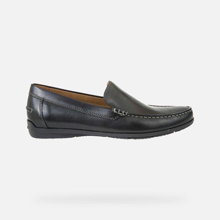Leather loafers SIRON MAN Black | GEOX