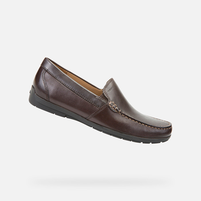 Leather loafers SIRON W MAN Brown | GEOX