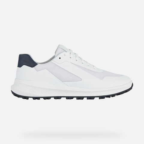 Geox® PG1X: Men's White Low Top Sneakers | Geox ® Online Store