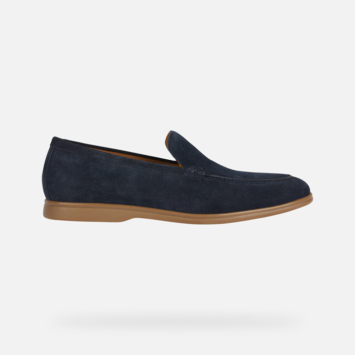 Suede loafers VENZONE MAN Navy | GEOX