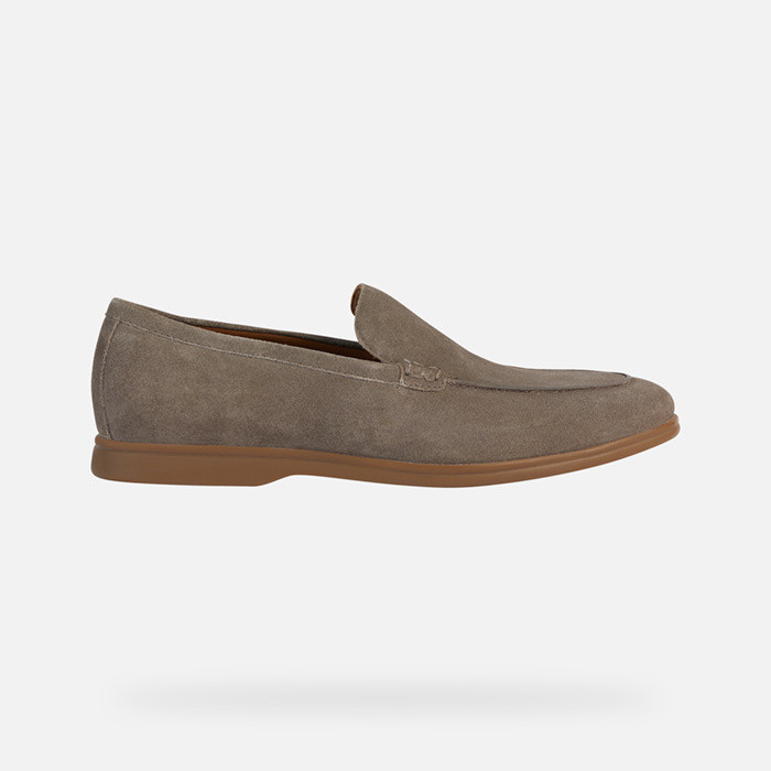 Suede loafers VENZONE MAN Taupe | GEOX