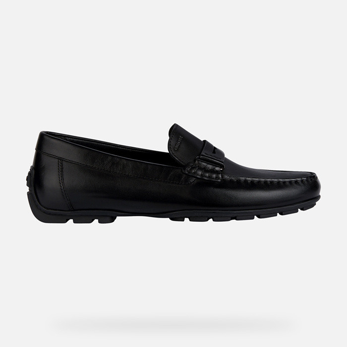 Leather loafers MONER 2FIT MAN Black | GEOX