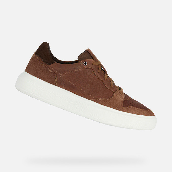 Low top sneakers DEIVEN MAN Brown cotto | GEOX