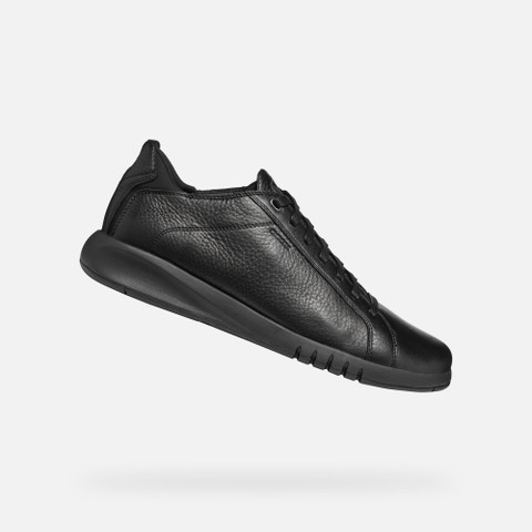 Geox AERANTIS MAN Black leather shoes Geox