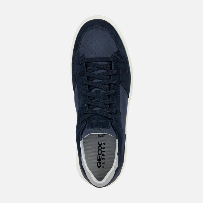 Geox® Men's Navy Low Top Sneakers | Geox ® SS23