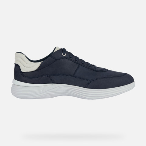 Geox® FLUCTIS: Men's Navy Low Top Sneakers | Geox ® Online