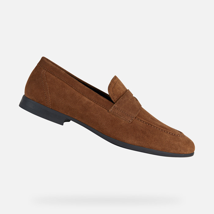 Suede loafers SAPIENZA MAN Brown | GEOX