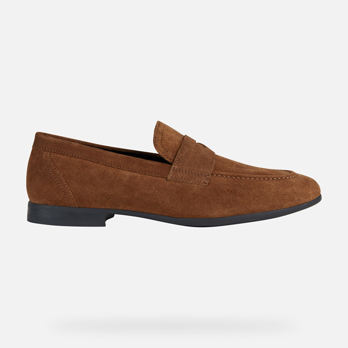 Suede loafers SAPIENZA MAN Brown | GEOX