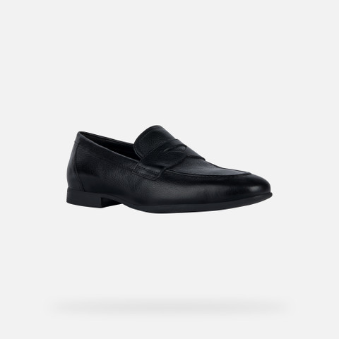 Leather loafers SAPIENZA MAN Black - image number 3 | GEOX