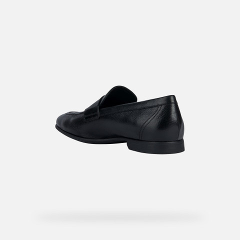Leather loafers SAPIENZA MAN Black - image number 4 | GEOX
