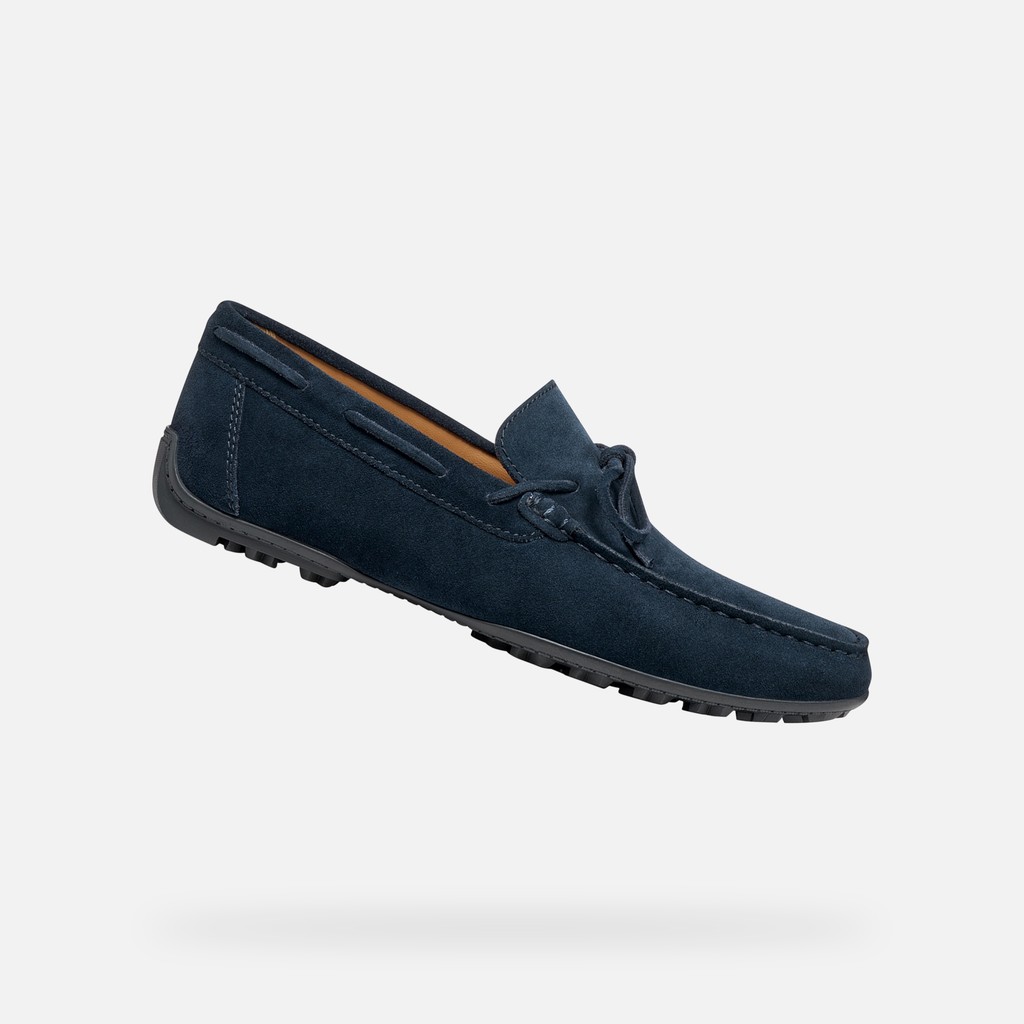 Suede loafers KOSMOPOLIS + GRIP MAN Navy - image number 0 | GEOX
