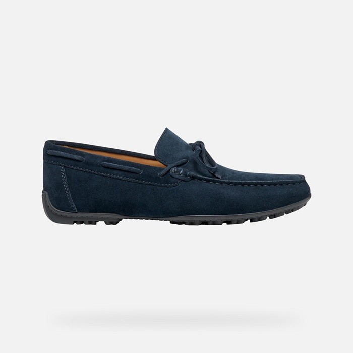 Suede loafers KOSMOPOLIS + GRIP MAN Navy | GEOX