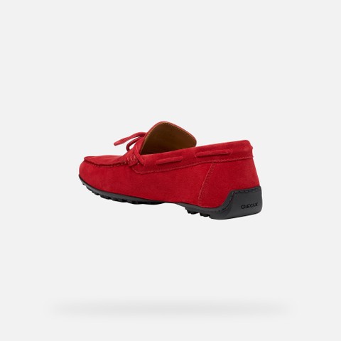 Mocassins en daim KOSMOPOLIS + GRIP HOMME Rouge - image number 3 | GEOX