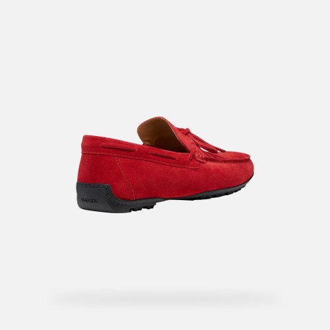 Mocassins en daim KOSMOPOLIS + GRIP HOMME Rouge - image number 4 | GEOX