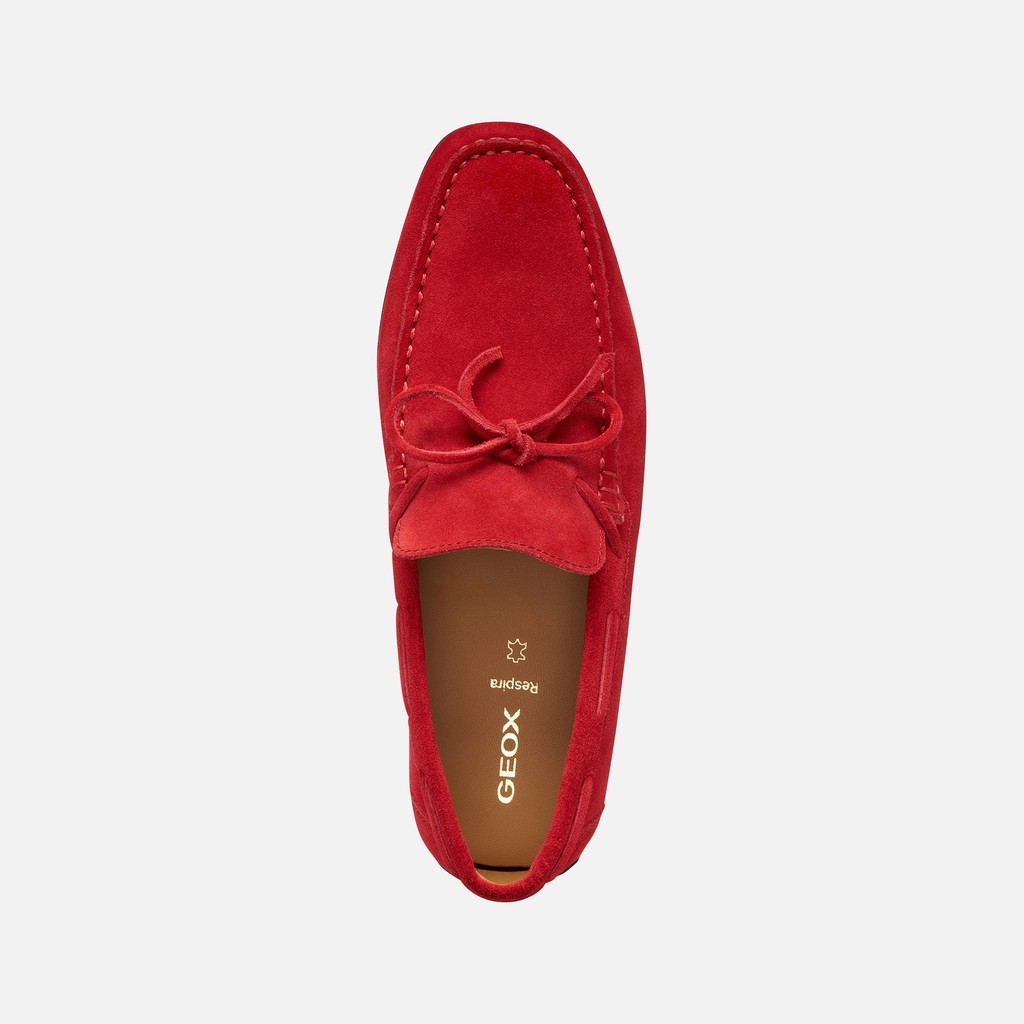 Mocassins en daim KOSMOPOLIS + GRIP HOMME Rouge - image number 5 | GEOX
