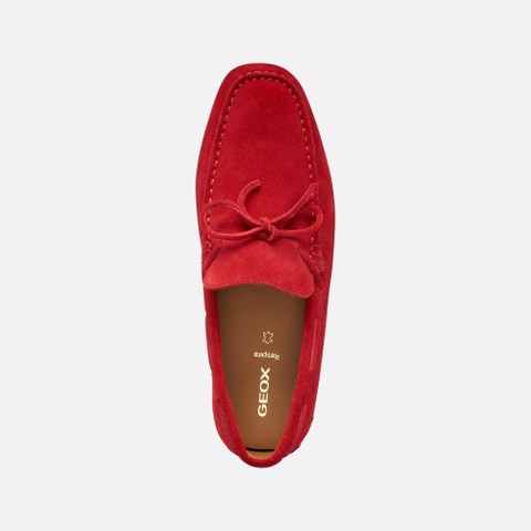 Mocassins en daim KOSMOPOLIS + GRIP HOMME Rouge - image number 5 | GEOX