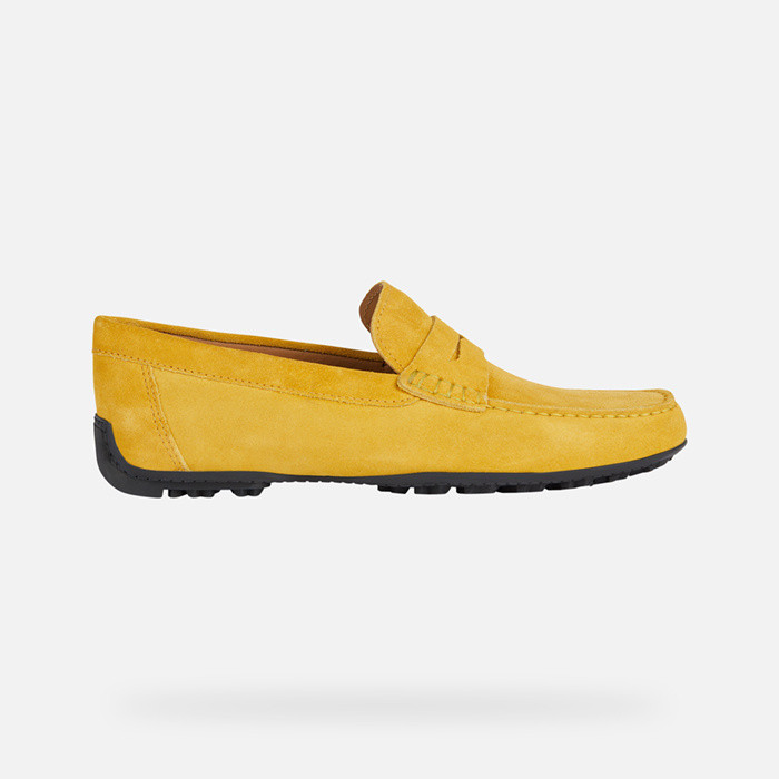 Suede loafers KOSMOPOLIS + GRIP MAN Yellow | GEOX