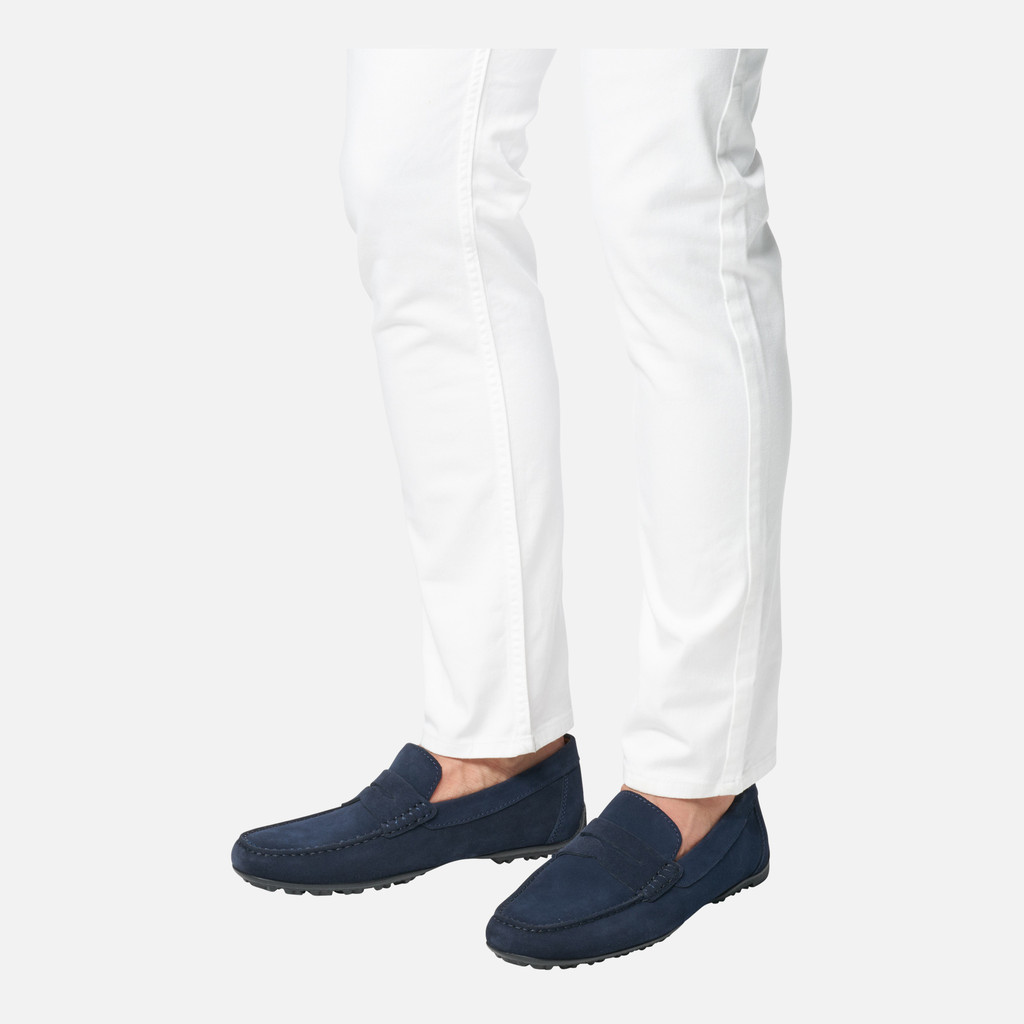 Geox navy loafers hotsell