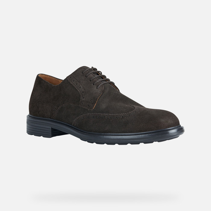 Geox® WALK PLEASURE: Men's Brown Suede Shoes | Geox ® Online
