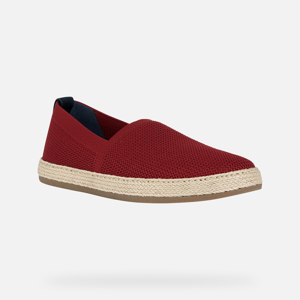 Geox Men's U Pantelleria aSneaker, Red, 8 | Sandals