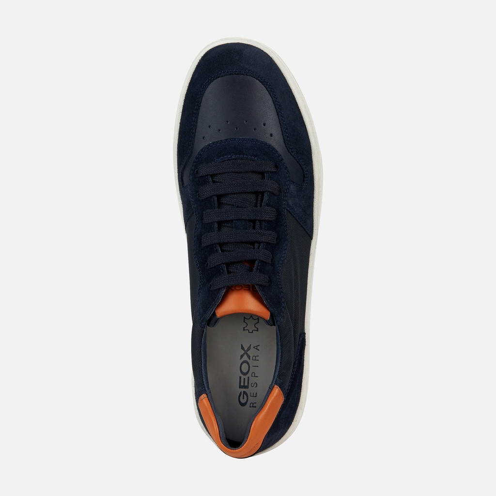 Geox® Men's Navy Low Top Sneakers Geox ® Online