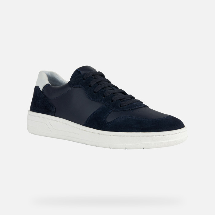 Geox® Men's Navy Low Top Sneakers Geox