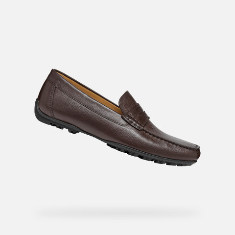 Geox KOSMOPOLIS GRIP W Leather Loafers brown Man Geox