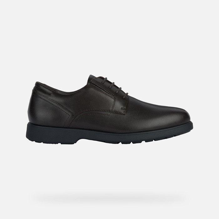 Chaussures en cuir SPHERICA EC11 WIDE HOMME Brun foncé | GEOX