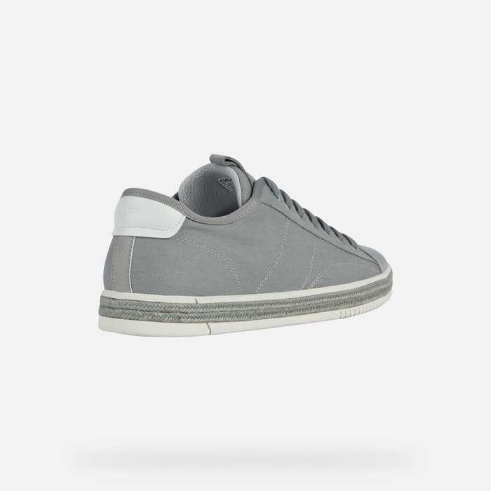 Geox® PIEVE A: Men\'s Grey Geox Top Sneakers ® | Low Online