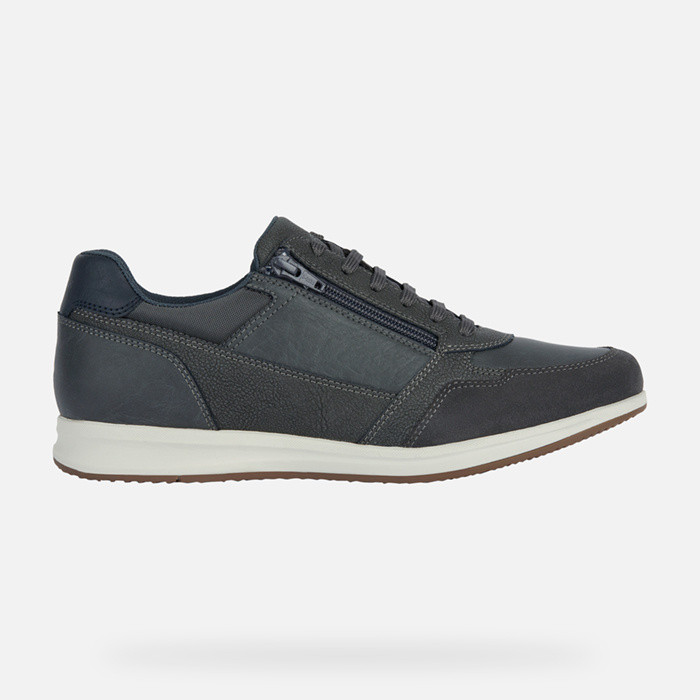 Low top sneakers AVERY MAN Anthracite | GEOX