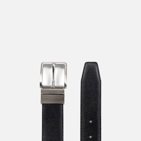 leather belt BELT MAN Black/Coffee - image number 3 | GEOX