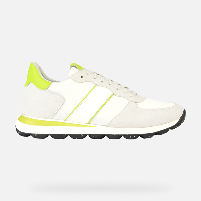 Low top sneakers SPHERICA VSERIES MAN White/Fluo Yellow | GEOX