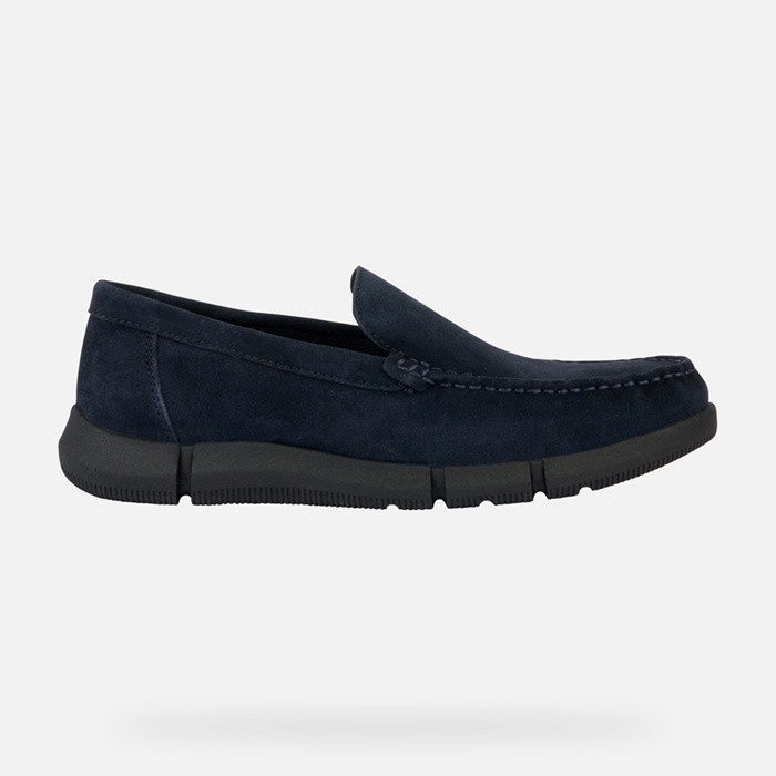 Suede loafers ADACTER M MAN Navy | GEOX