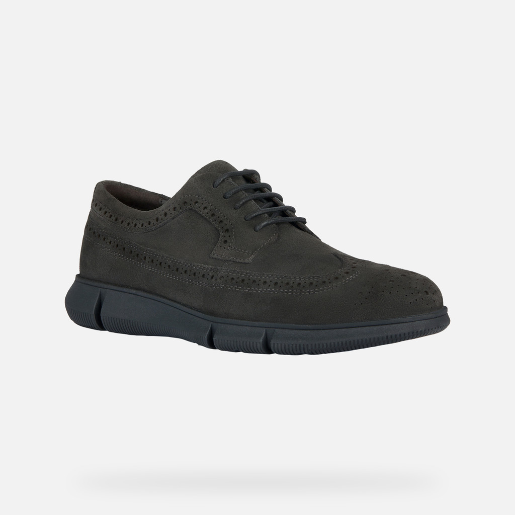 Geox mens suede hot sale shoes