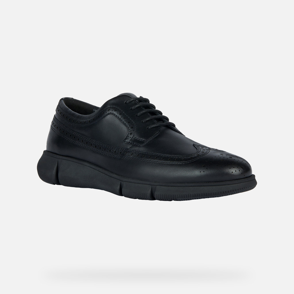 Geox® ADACTER F C: Leather Shoes black Man | Geox® ADACTER