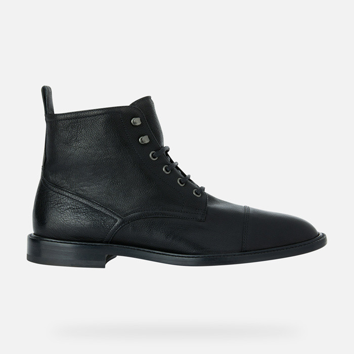 Leather ankle boots ARTENOVA MAN Black | GEOX