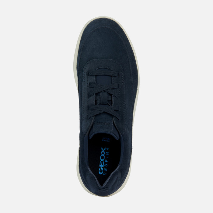 Geox® SPHERICA B: Navyblaue Niedrige Sneakers Herren | Geox®