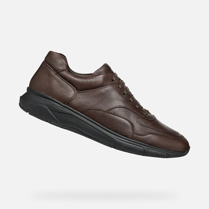 Low top sneakers RADENTE MAN Dark Brown | GEOX