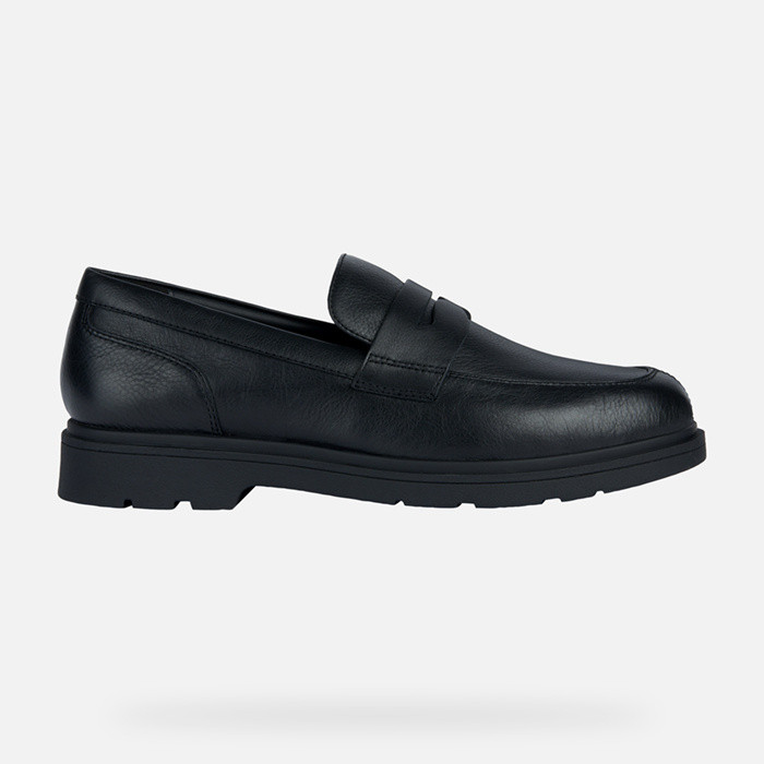 Leather loafers SPHERICA EC1 MAN Black | GEOX