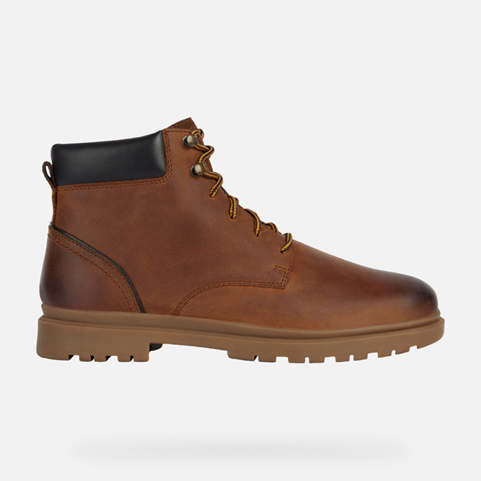 Mid calf boots ANDALO MAN Brown cotto | GEOX